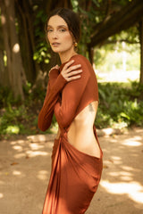 TU RECUERDO MAXI DRESS - COPPER