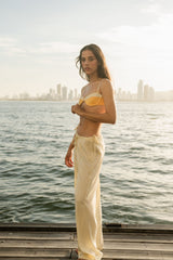 JESS BIKINI TOP - YUZU/IVORY