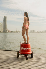 ICHI BIKINI TOP - CHERRY RED GINGHAM