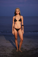 IMAN BIKINI TOP - BLACK/COPPER