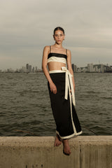 ANNA TOP - BLACK/IVORY