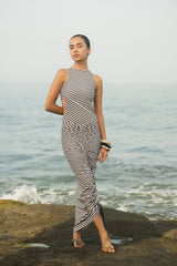 SURI SKIRT - BLACK/IVORY