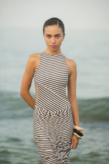 SURI SKIRT - BLACK/IVORY