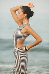 SURI SKIRT - BLACK/IVORY