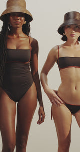 TIERRA FIRME BIKINI BOTTOM - BLACK/COPPER