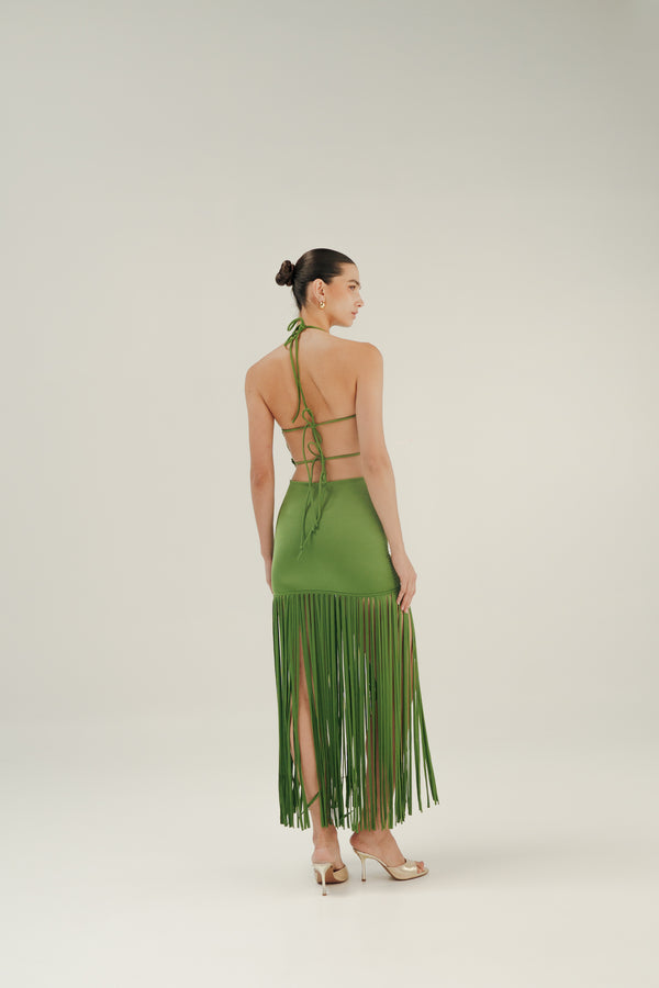 ANEMONA OPEN-BACK TOP - ALGAE