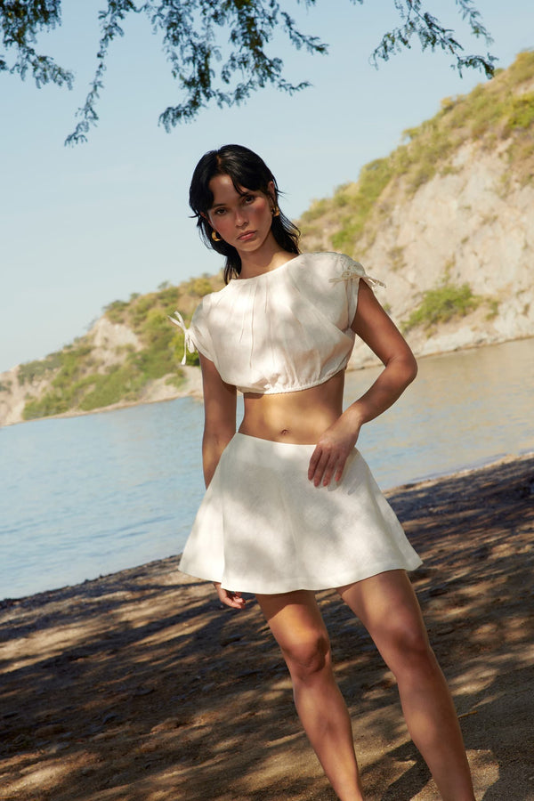 POEMA AL MAR HEMP MINI SKIRT – COPOAZÚ